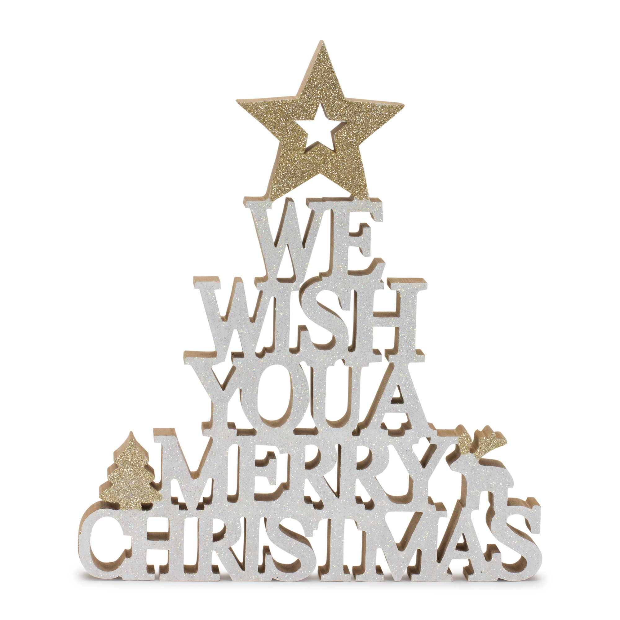 The Holiday Aisle We Wish You A Merry Christmas Wood Sign Wayfair