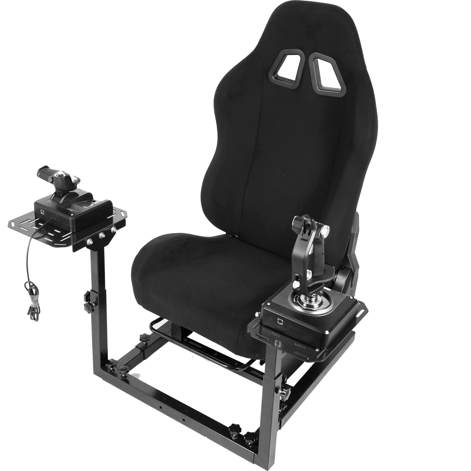 Canora Grey Flight Game Cockpit&Racing Simulator Mount With Black Seat