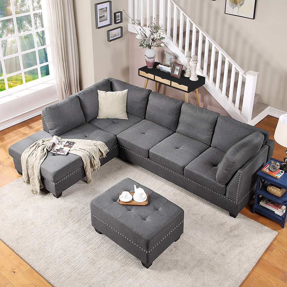 Ebern Designs Ikesha 2 - Piece Upholstered Chaise Sectional | Wayfair