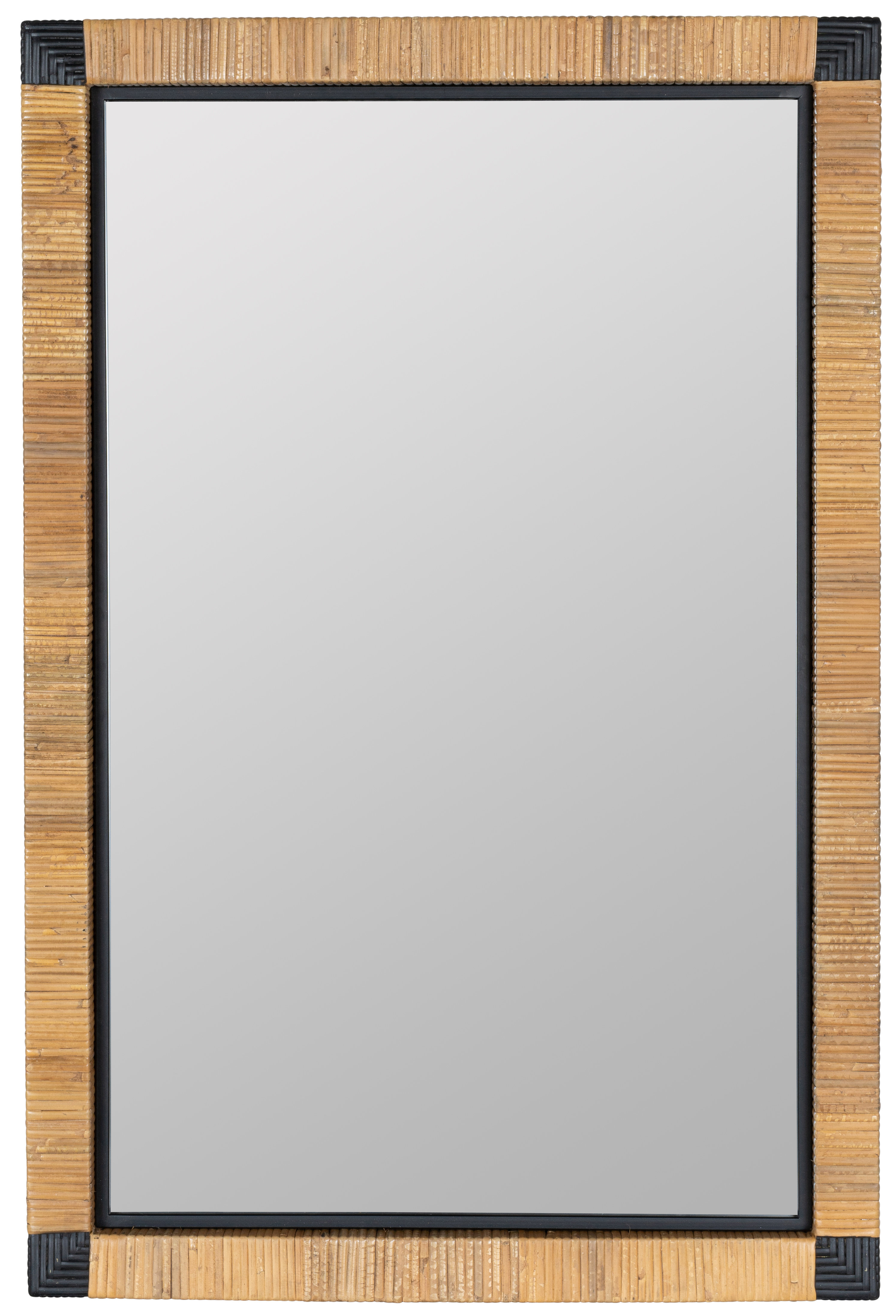 Joss & Main Aerin Rectangle Rattan Wall Mirror Wayfair