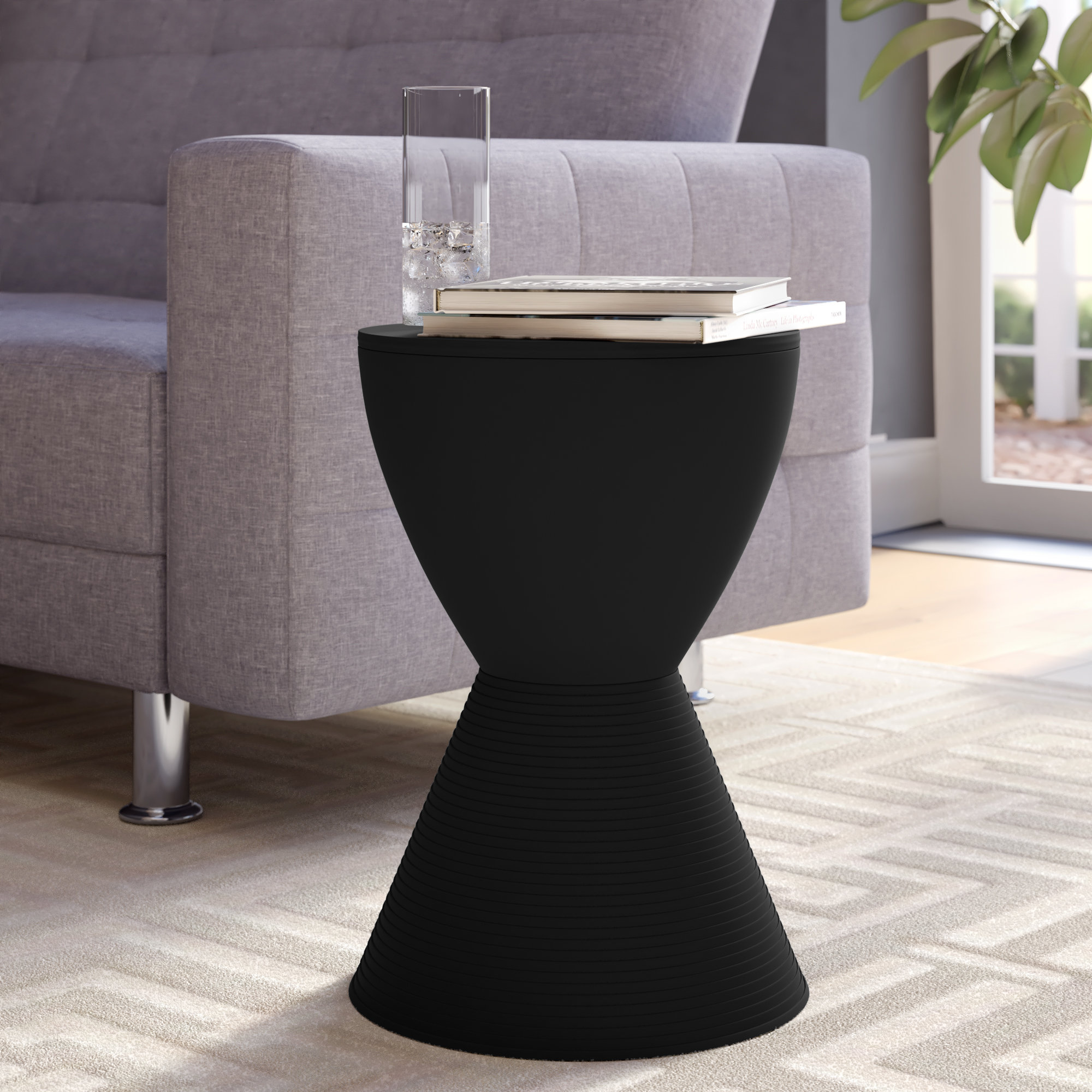 AllModern Durant 16.75'' Tall Drum End Table & Reviews Wayfair