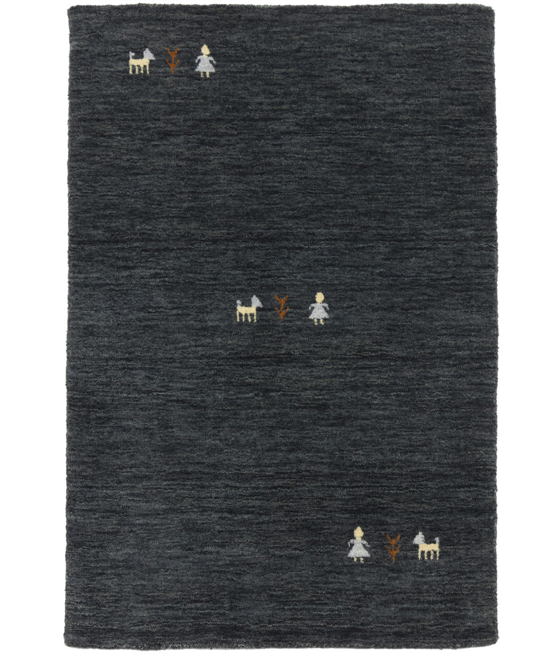 Foundry Select Charcoal Tribal 6X6 Lori Gabbeh Oriental Round Rug Wayfair