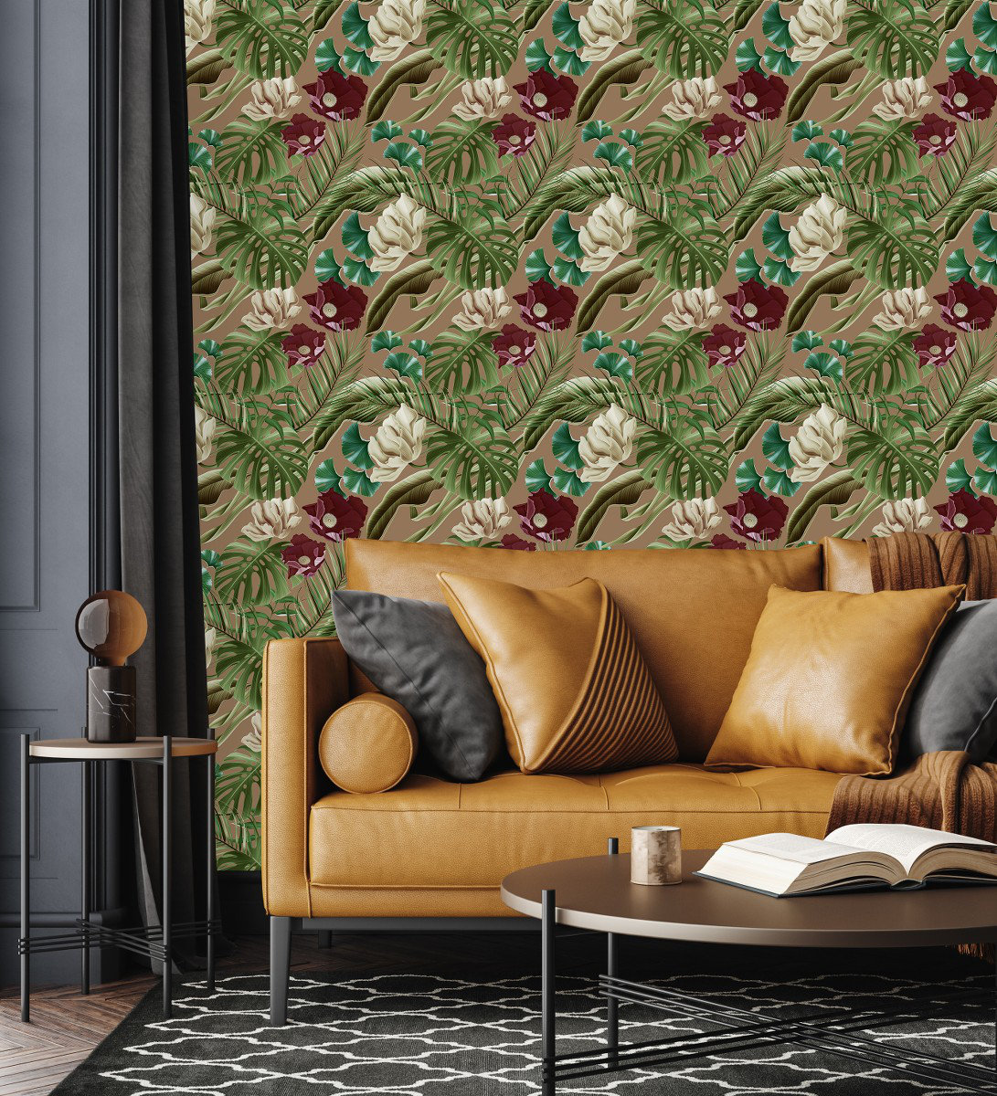 Bay Isle Home Kemarcus Peel & Stick Floral Wallpaper | Wayfair