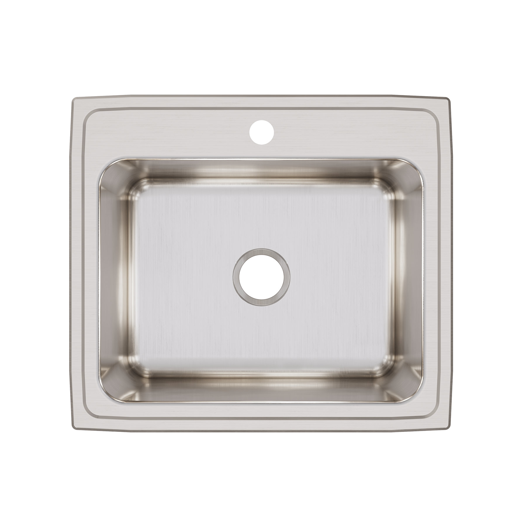 Elkay Lustertone 22'' W Single Bowl Stainless Steel Drop-In Kitchen Sink  Wayfair