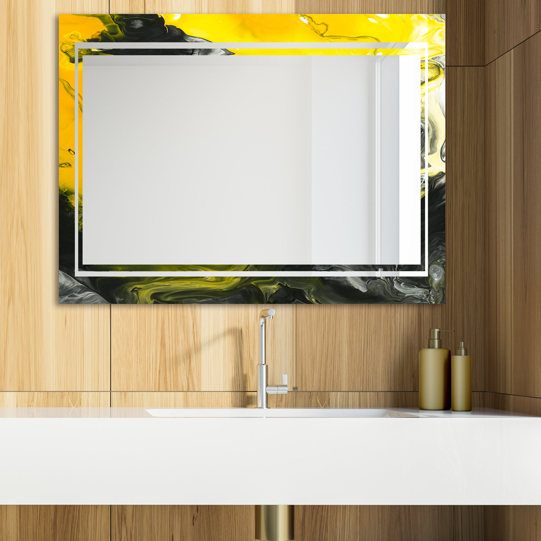 East Urban Home Marbled 10 Modern & Contemporary Bathroom / Vanity