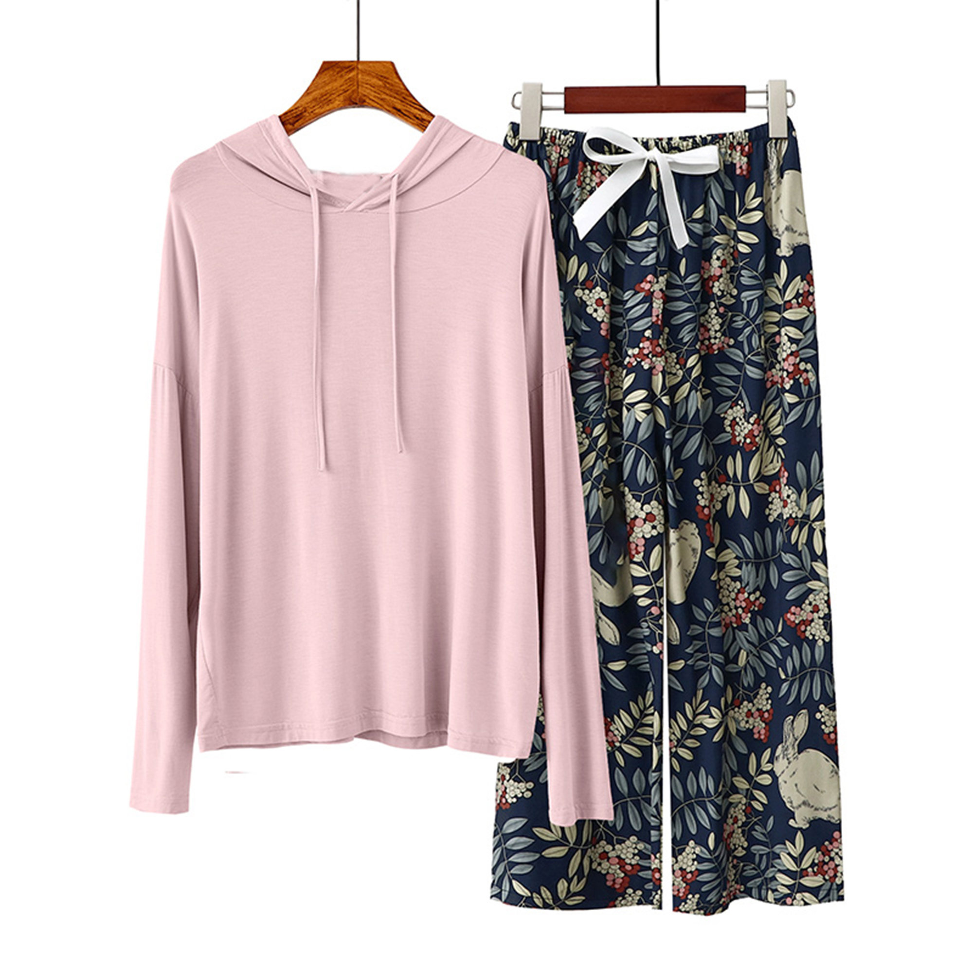 Richie House Women's Pajama Set - Short Sleeve Lounge Sleepwear, Cotton Blend, Comfort Fit