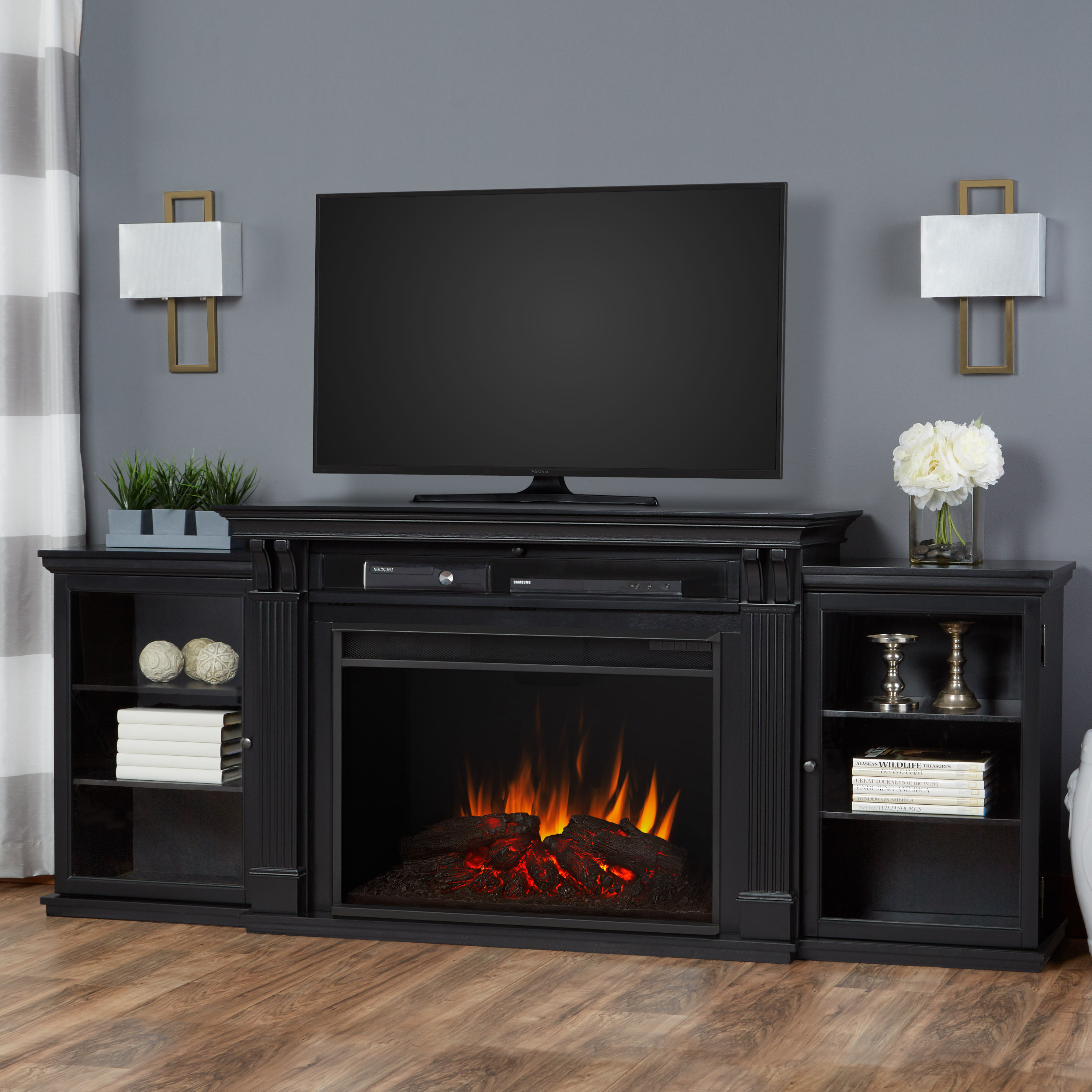 Tracey Grand TV Stand for TVs up to 48" with Fireplace Included
