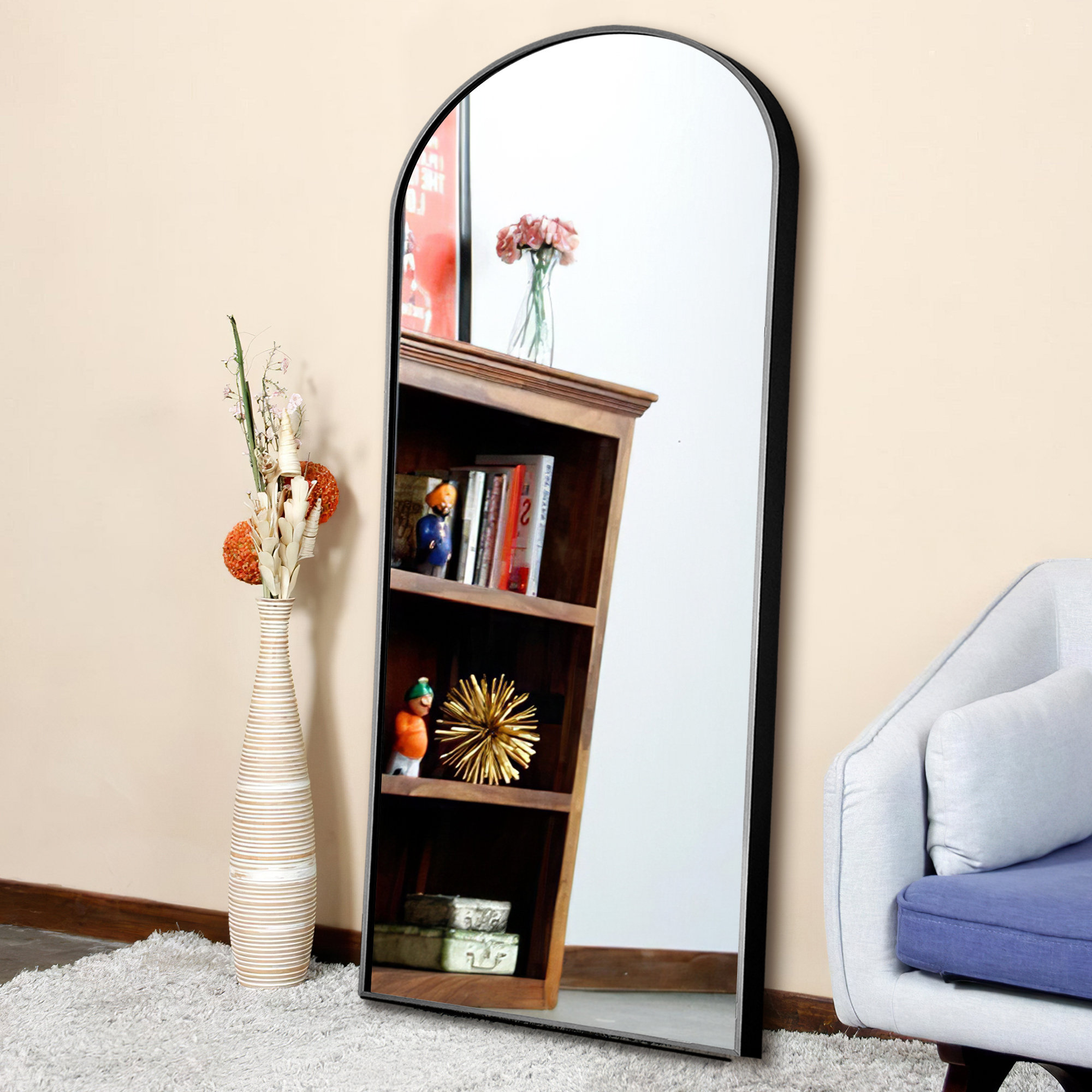 Latitude Run® Oversize ArchTop Bathroom/Vanity Mirror Wayfair