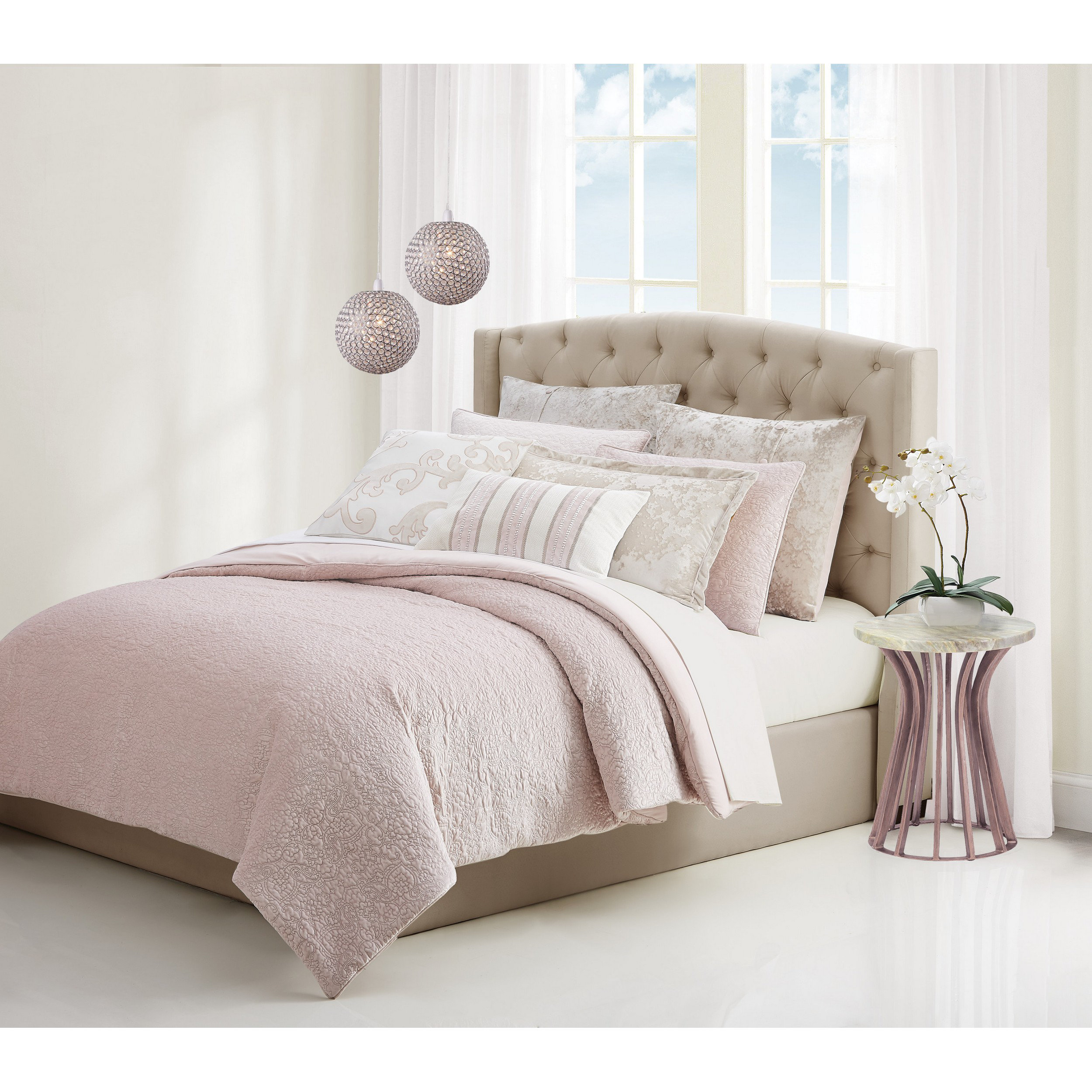 Charisma Melange Pink Microfiber 