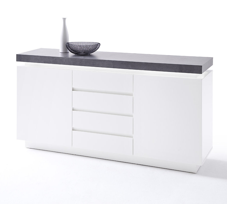 Metro Lane Rader 150Cm Wide 4 Drawer Sideboard Wayfair.co.uk