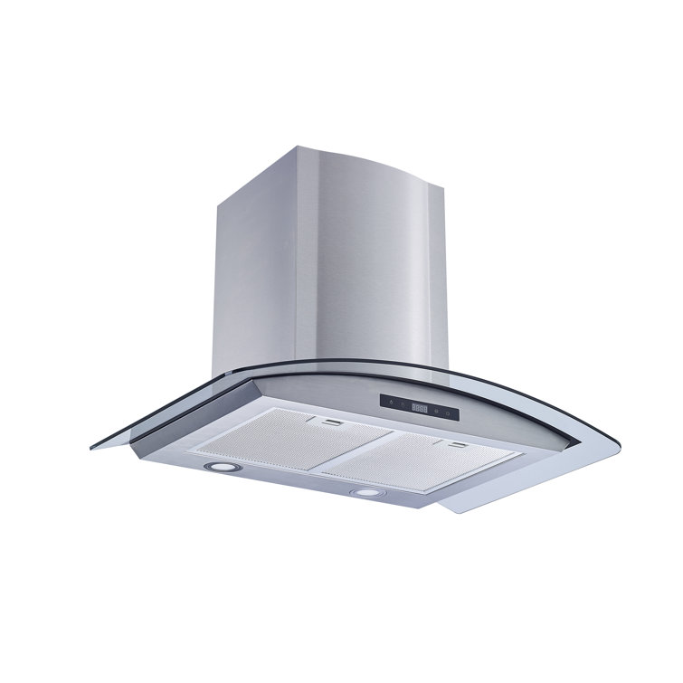 winflo convertible stainless steel wall mount range hood