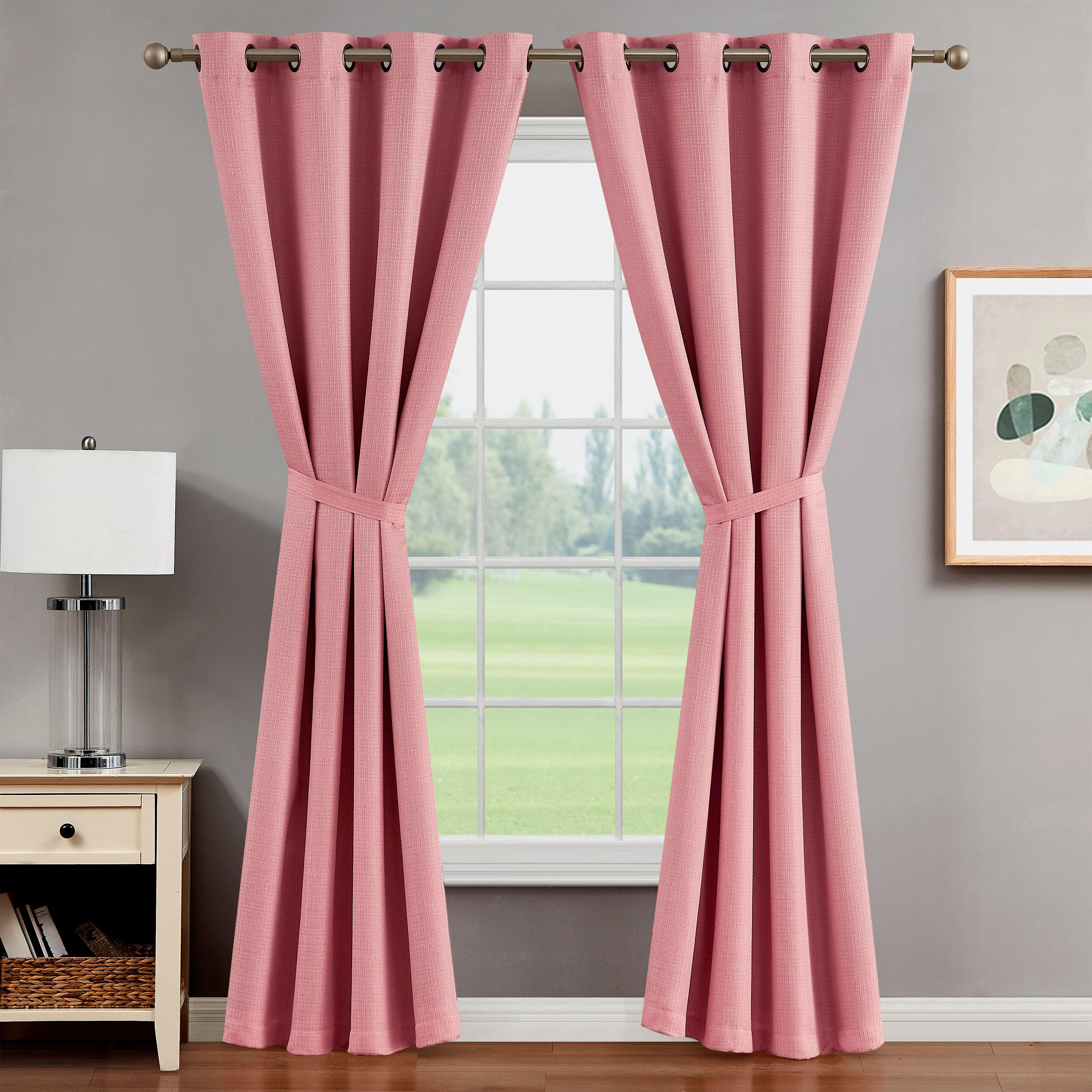 Eider & Ivory™ Nyasia Polyester Blackout Single Curtain Panel Pair