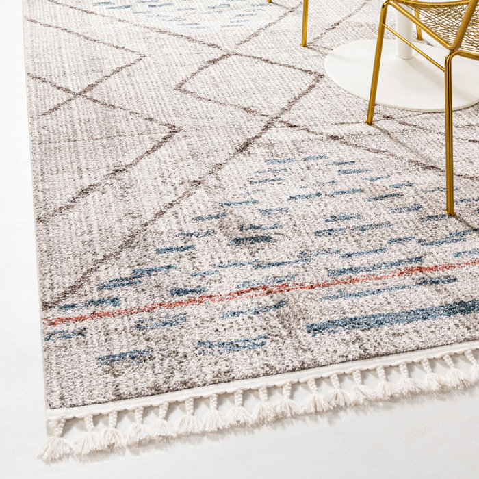 Steelside™ Rudy Performance Ivory Rug & Reviews | Wayfair