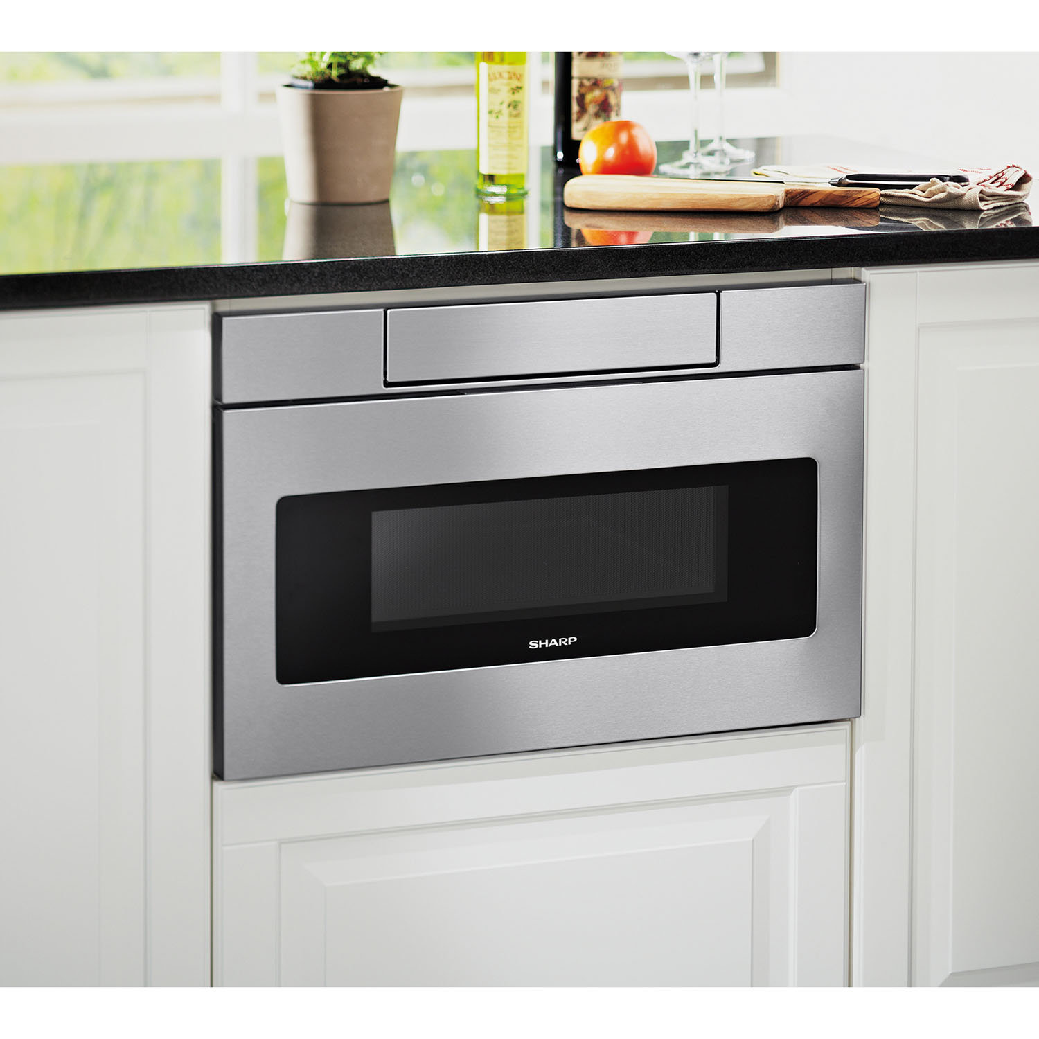 sharp range with microwave drawer