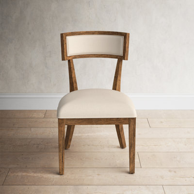 Ashley Linen Upholstered Solid Wood Side Chair in Bedford -  Birch Lane™, DD1E672787664905BDCF24DB2E2F3B8D