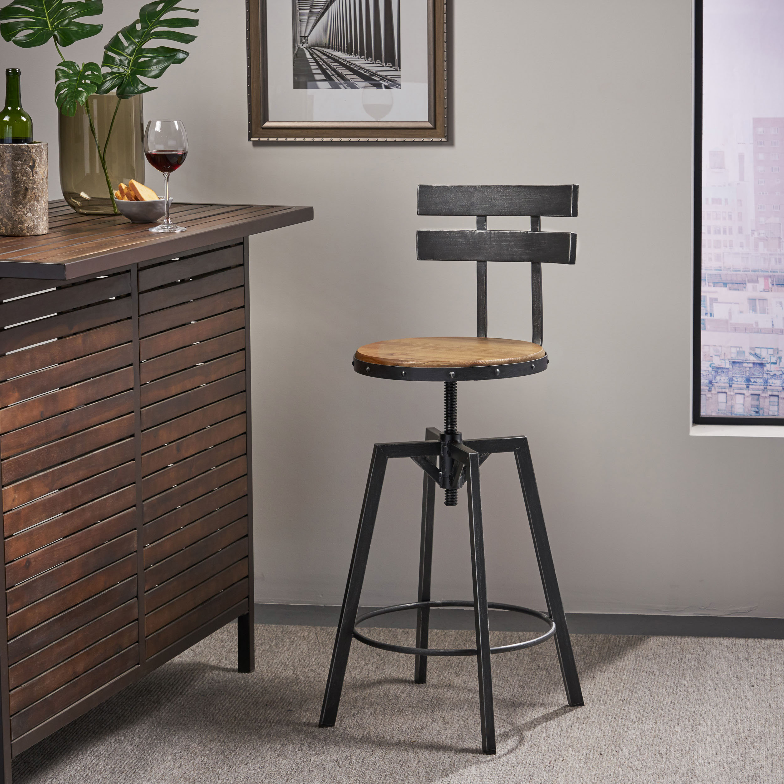 wayfair stools metal