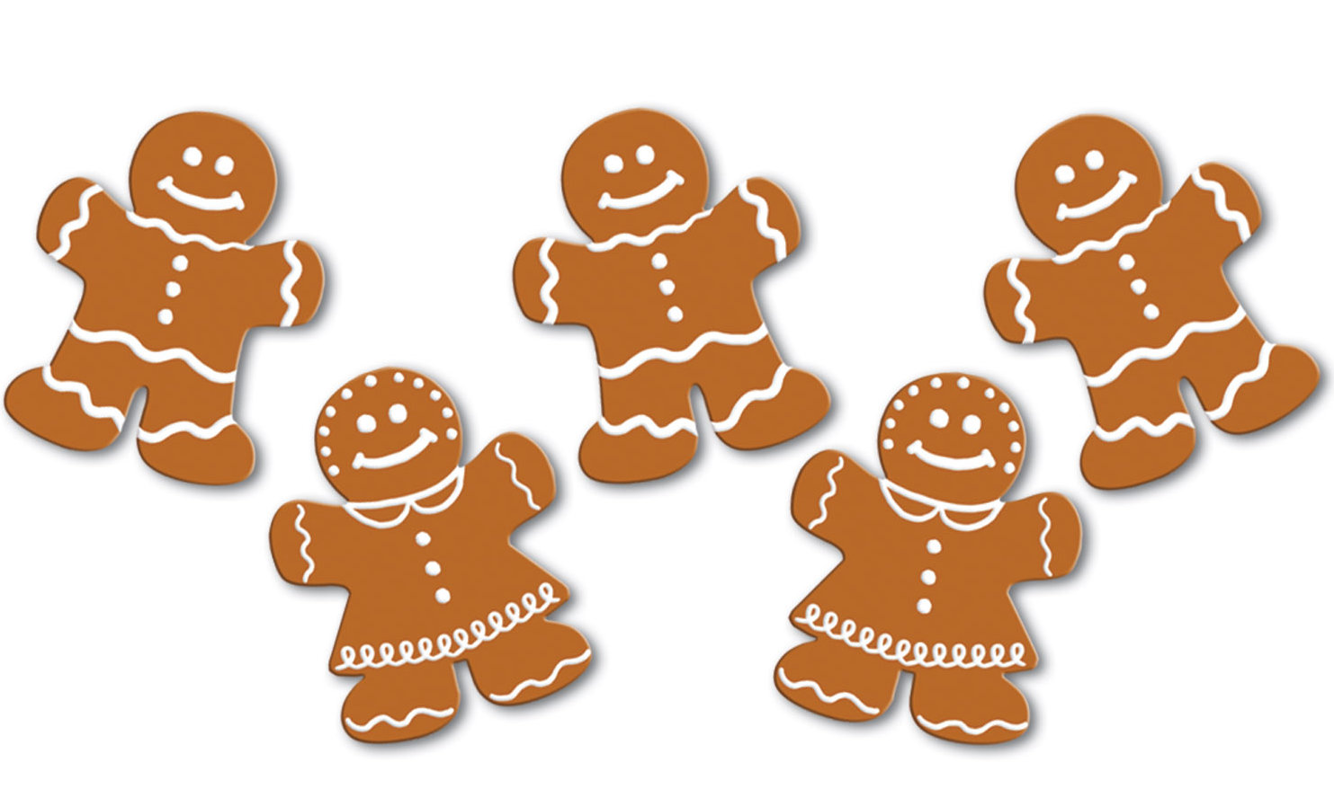 The Holiday Aisle® 10 Piece Gingerbread Cutout Set | Wayfair