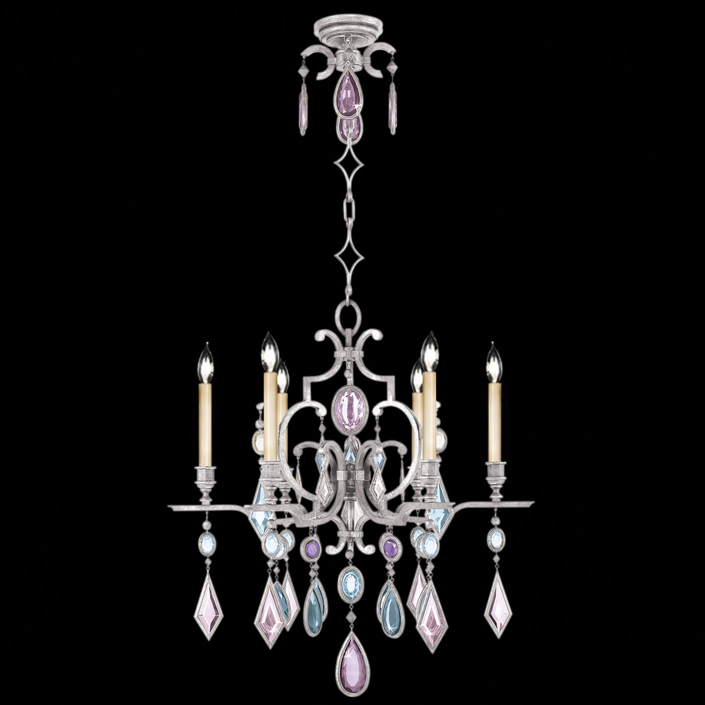 Fine Art Lamps Encased Gems 29" Round Chandelier Wayfair