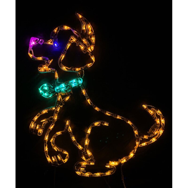 Lori's Lighted D'Lites Dog with Bow Christmas Holiday Lighted Display ...