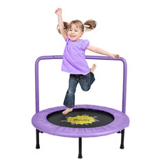 Details about   Small 38 Inches Round Bouncer Trampoline Toddler Play Jump Mat Kids Gifts Pink 