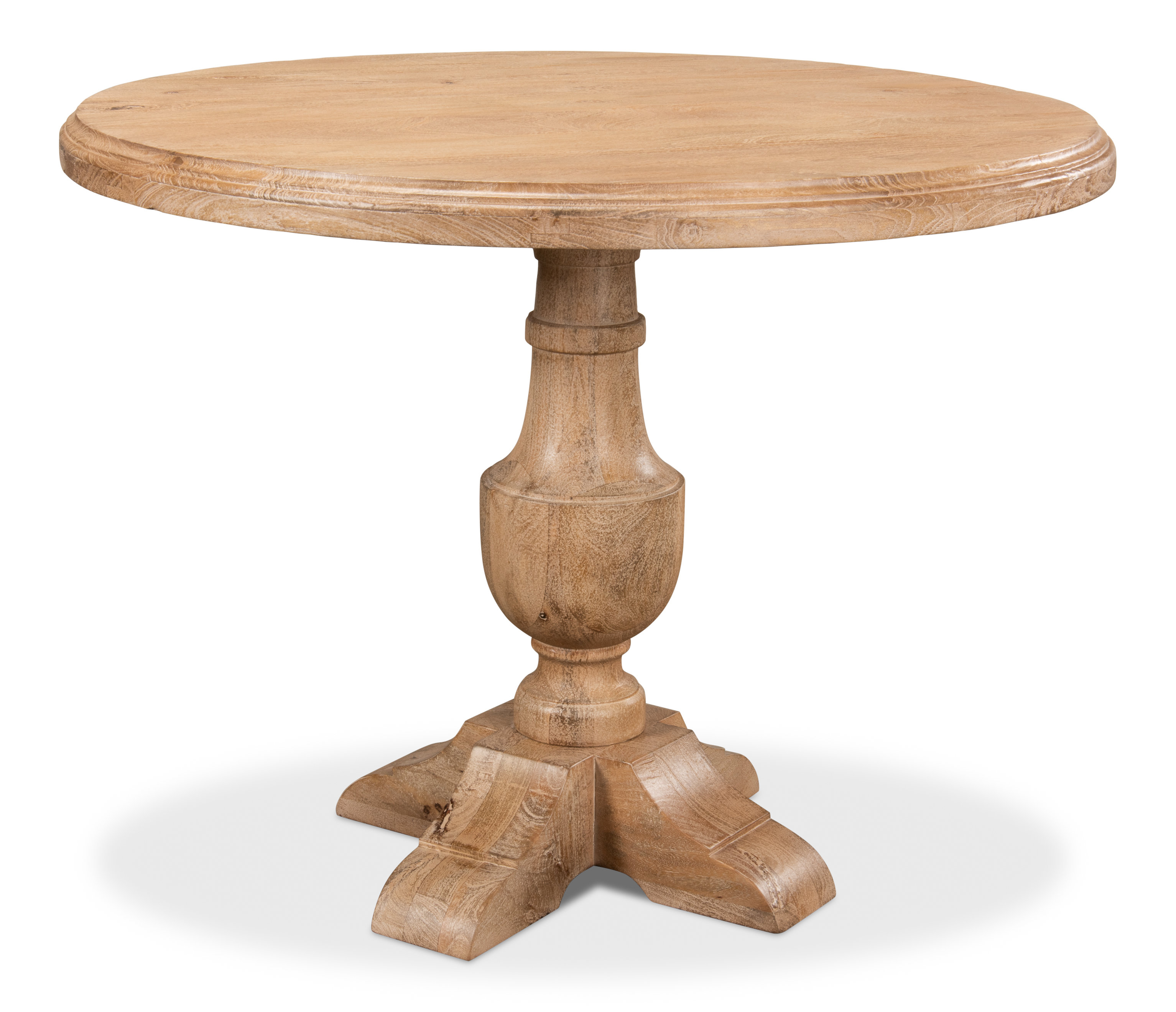 Canora Grey Dessie 40'' Mango Solid Wood Pedestal Dining Table Wayfair