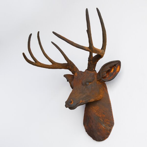 Metal Wall Mounted Stag Head Set of 3 Pieces Deer head Figurine us 
