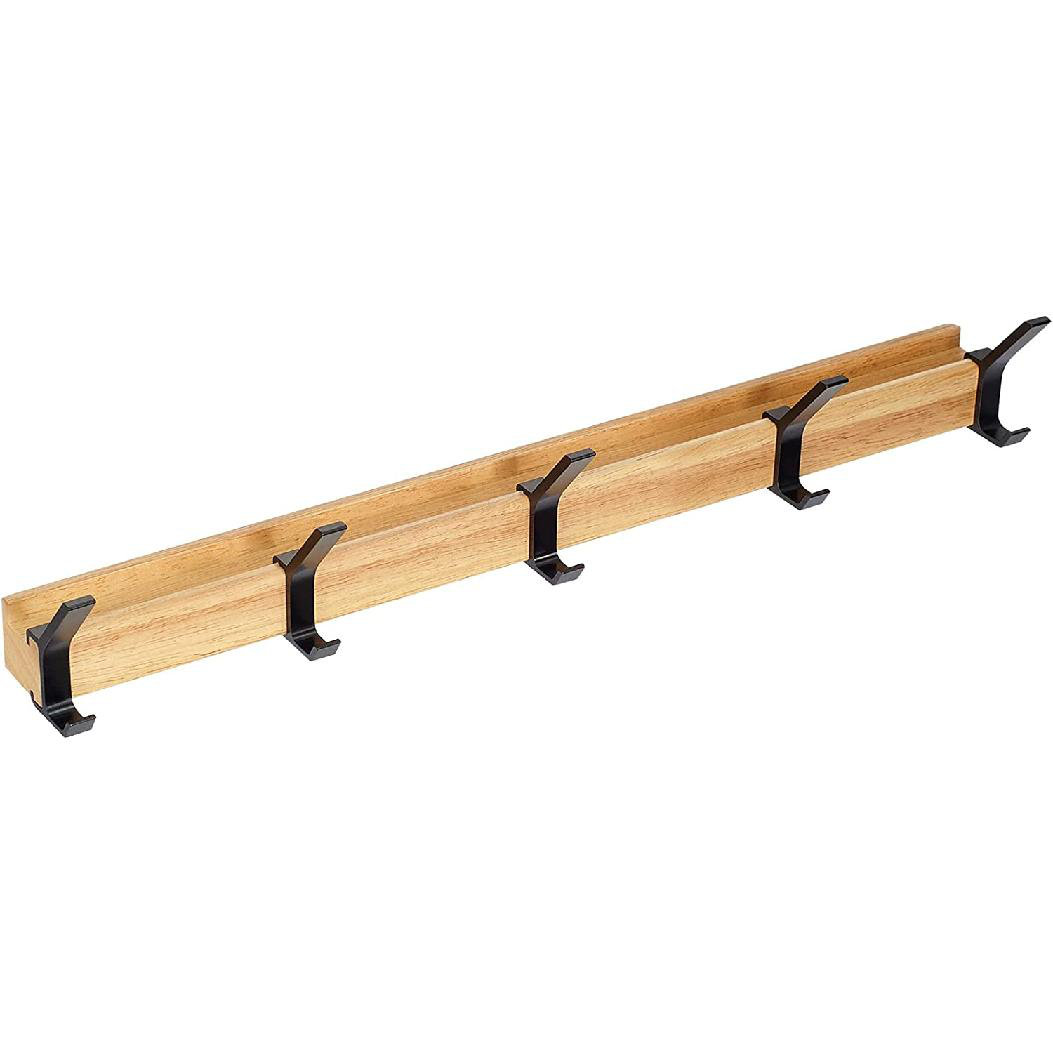 17 Stories Floating Shelf with Hooks Wayfair