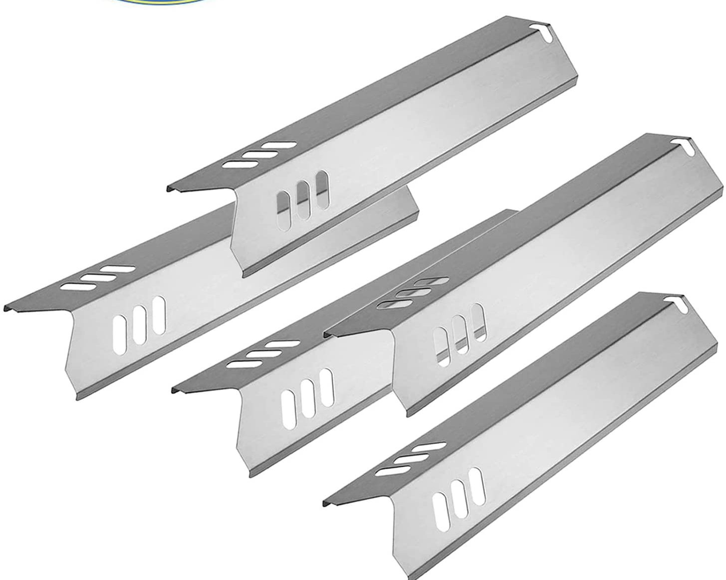 5 Pack Porcelain Steel Grill Heat Shield Plates For Dyna-Glo & More (15x3-13/16)