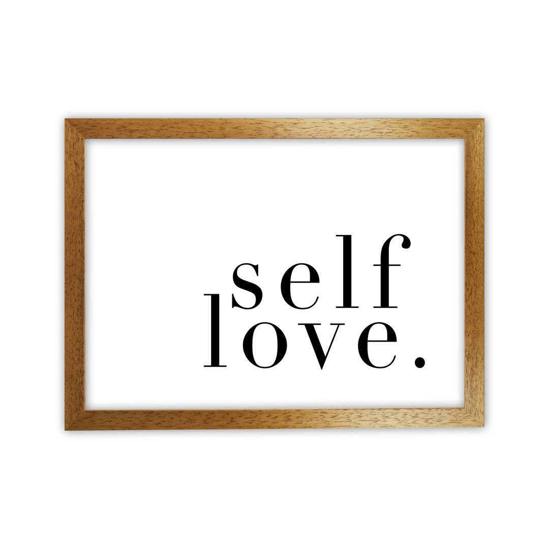 ModernMoments Typografische Kunst Selflove Type