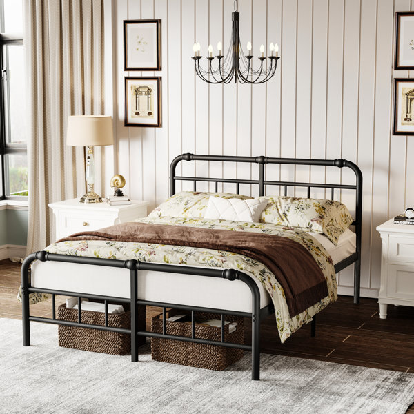Details about   Queen Bed Frames No Box Spring Needed 14 Inch Platform Bed Frame Mattress Base 