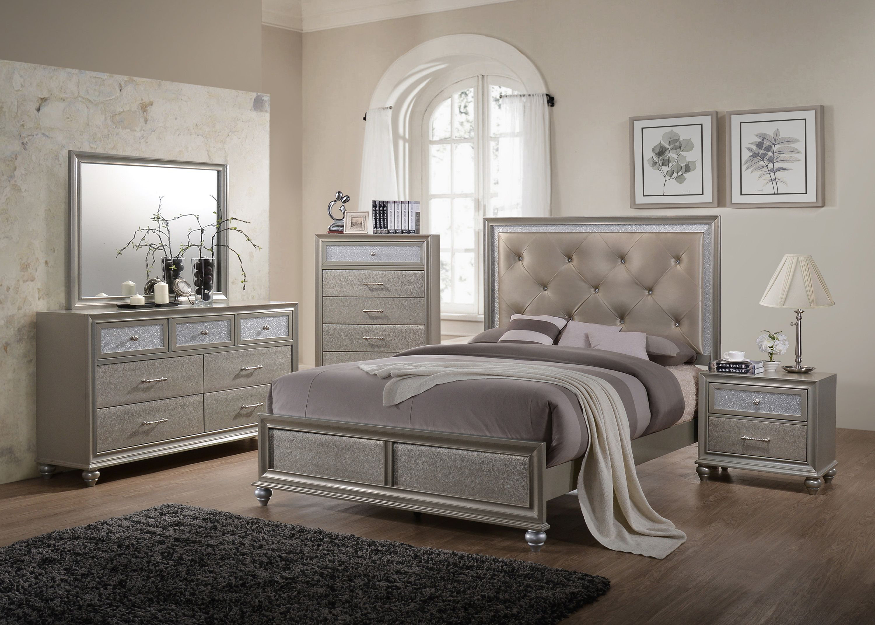 House of Hampton® 52_Charmain Upholstered Panel Bedroom Set Wayfair