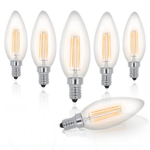 LED A17 Soft White Clear Lens Dimmable Filament E26 40-Watts Equivalent 4 