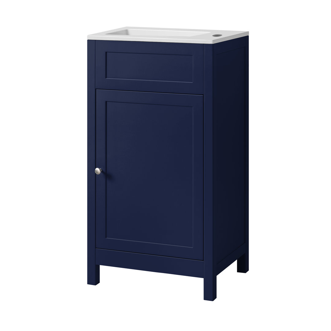 Ebern Designs 46 cm breiter freistehender Waschtisch für die Gäste-Toilette Smitherman