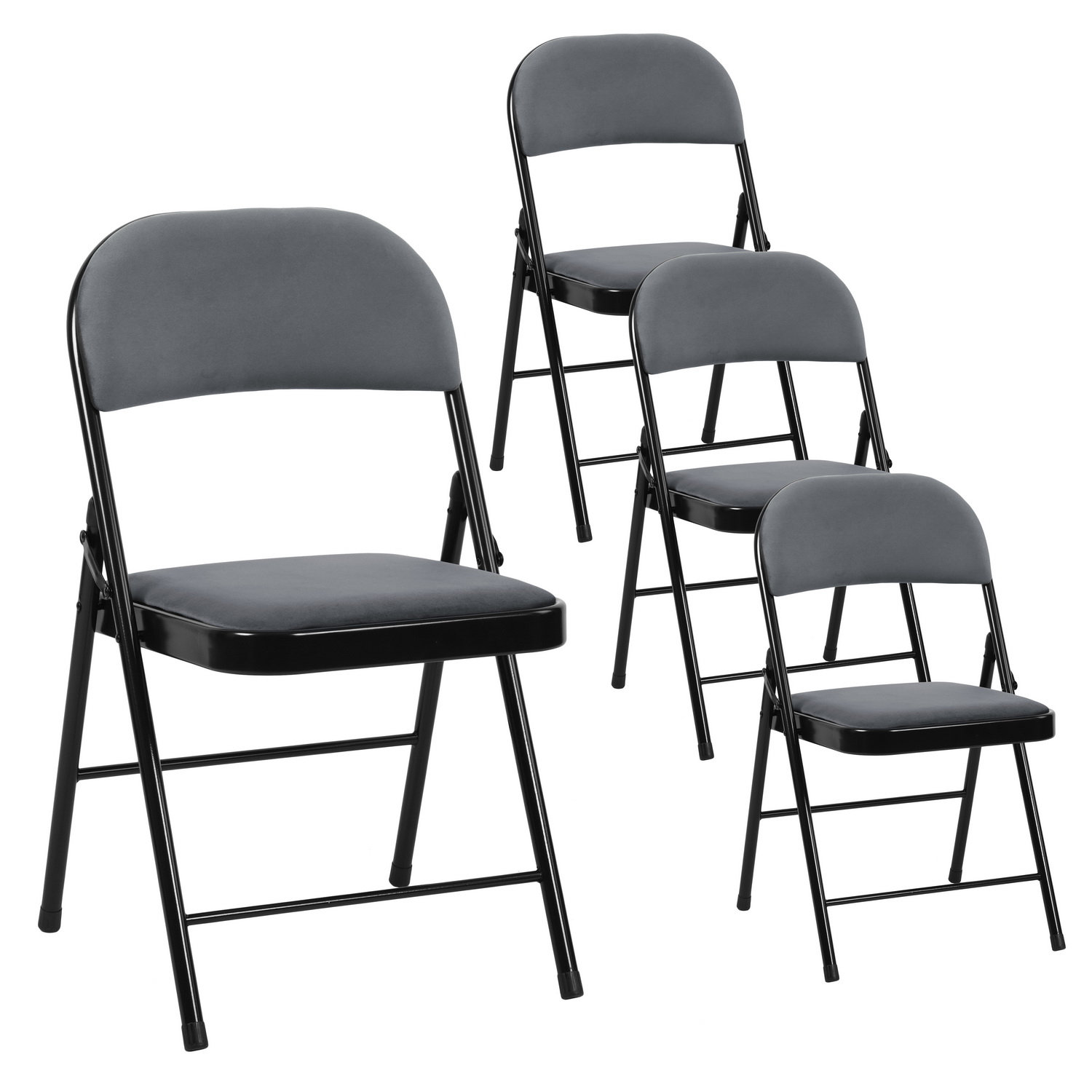 FurnitureR Fabric Padded Office Folding Chair, Set of 4 Wayfair