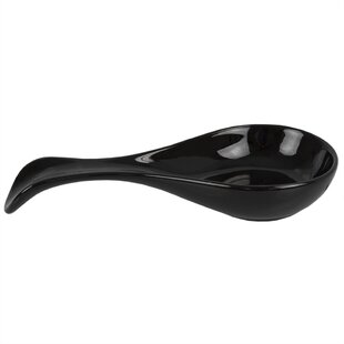 Black DSFSAEG Home Non Slip Spoon Rest Stainless Steel for Kitchen Counter Stove Top Table 