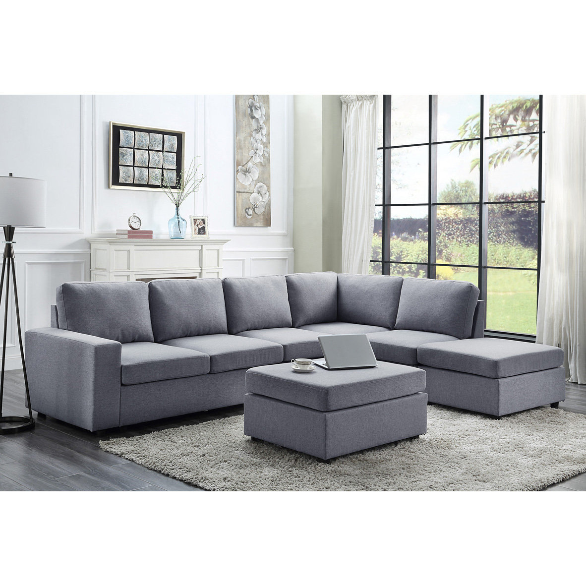 Latitude Run® Nick 7 Piece Upholstered Sectional Wayfair