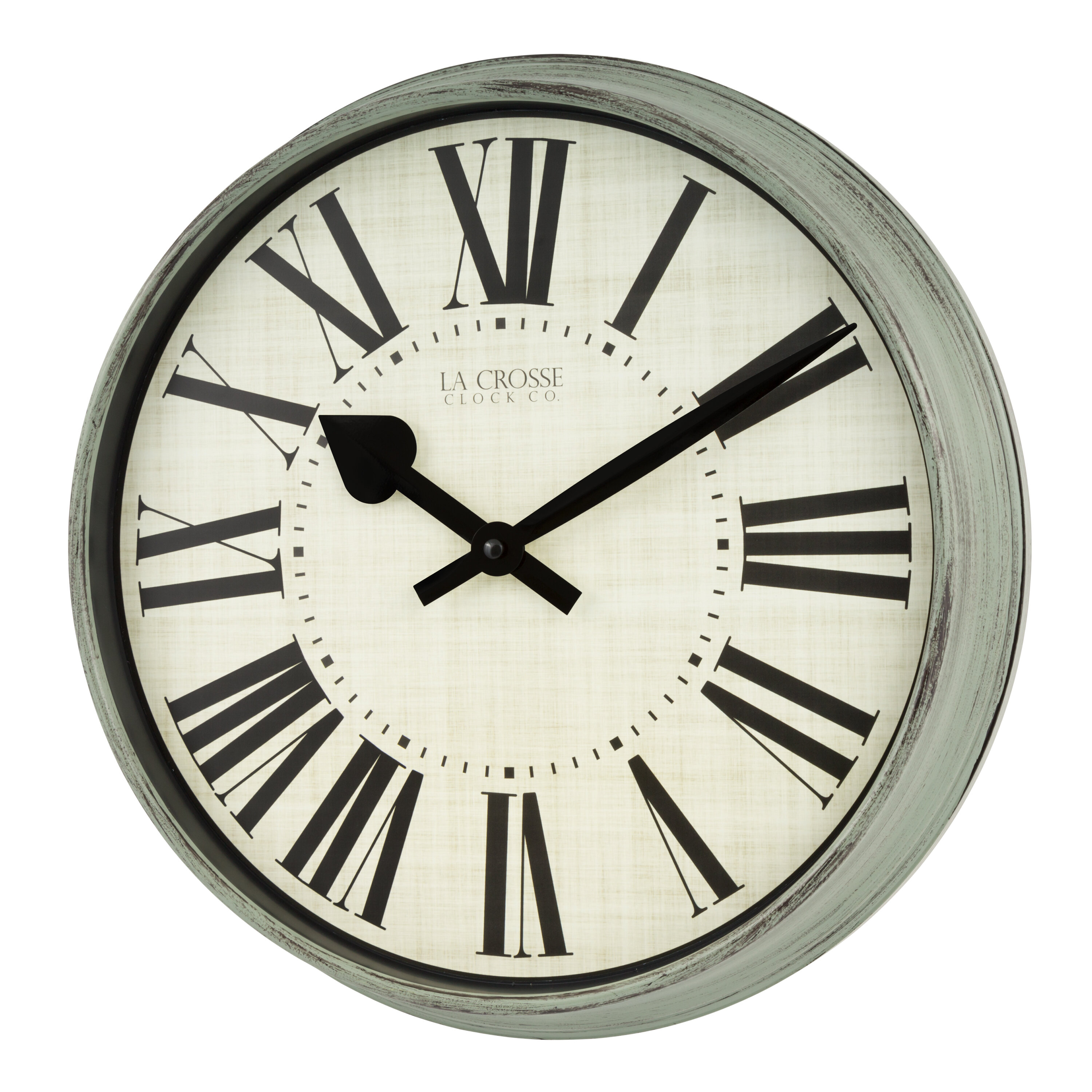 Large Decorative Wall Clock,Universal,Non-Ticking Wall Clock 14'' Dia Black 