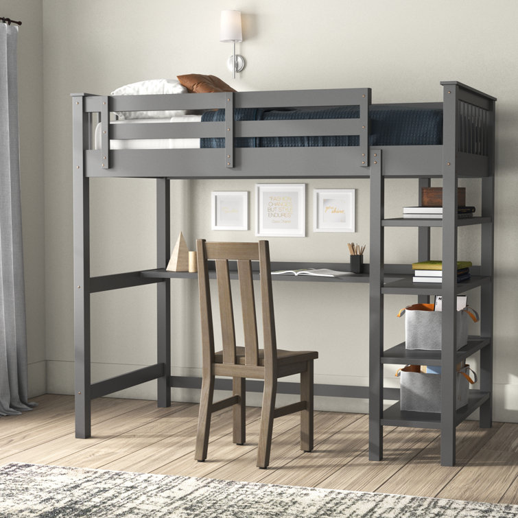 Greyleigh Barton Loft Bed With Built In Desk By Greyleigh Reviews Wayfair