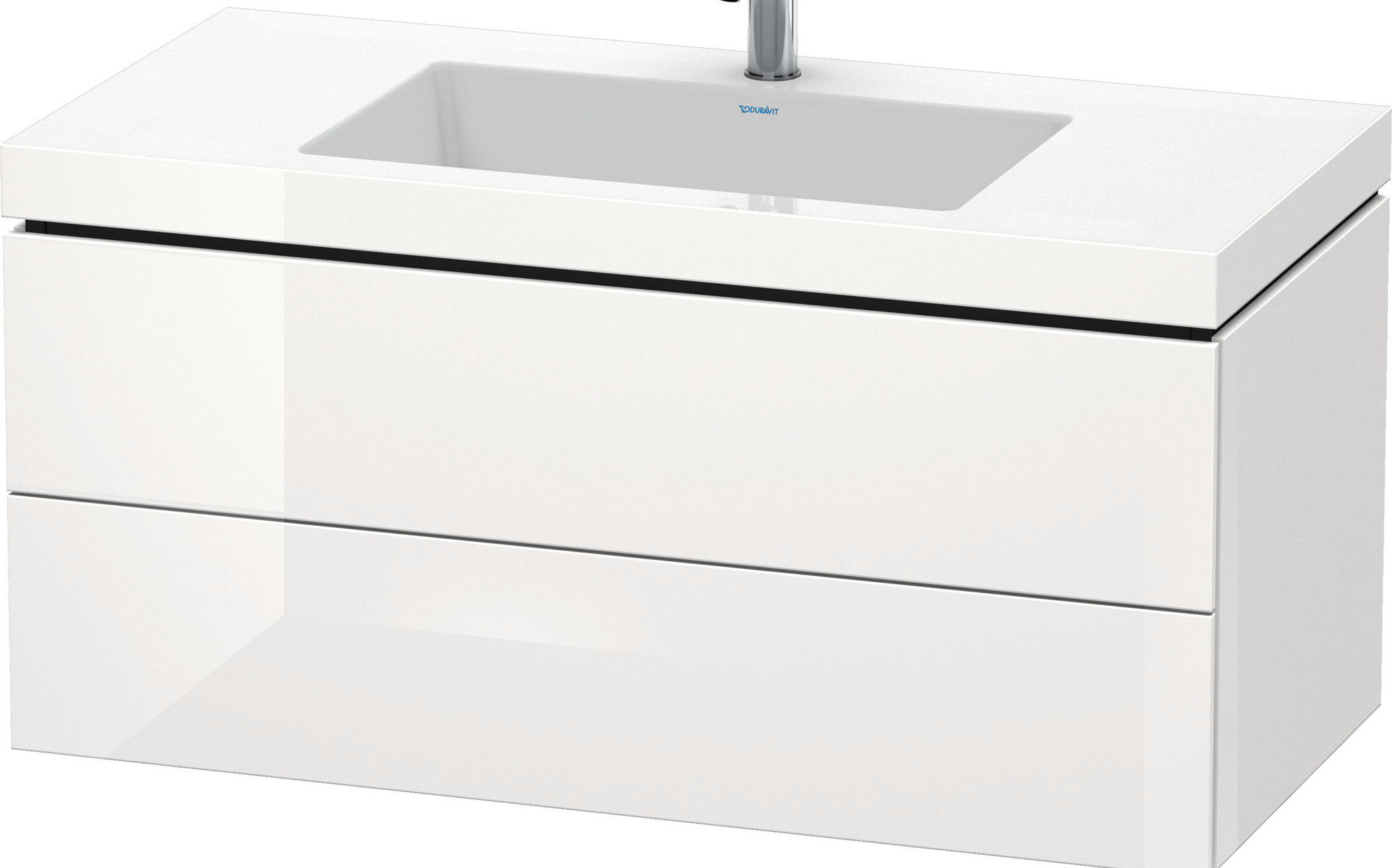 Duravit High Gloss 39" Wall-Mounted Single Bathroom Vanity Set | Perigold