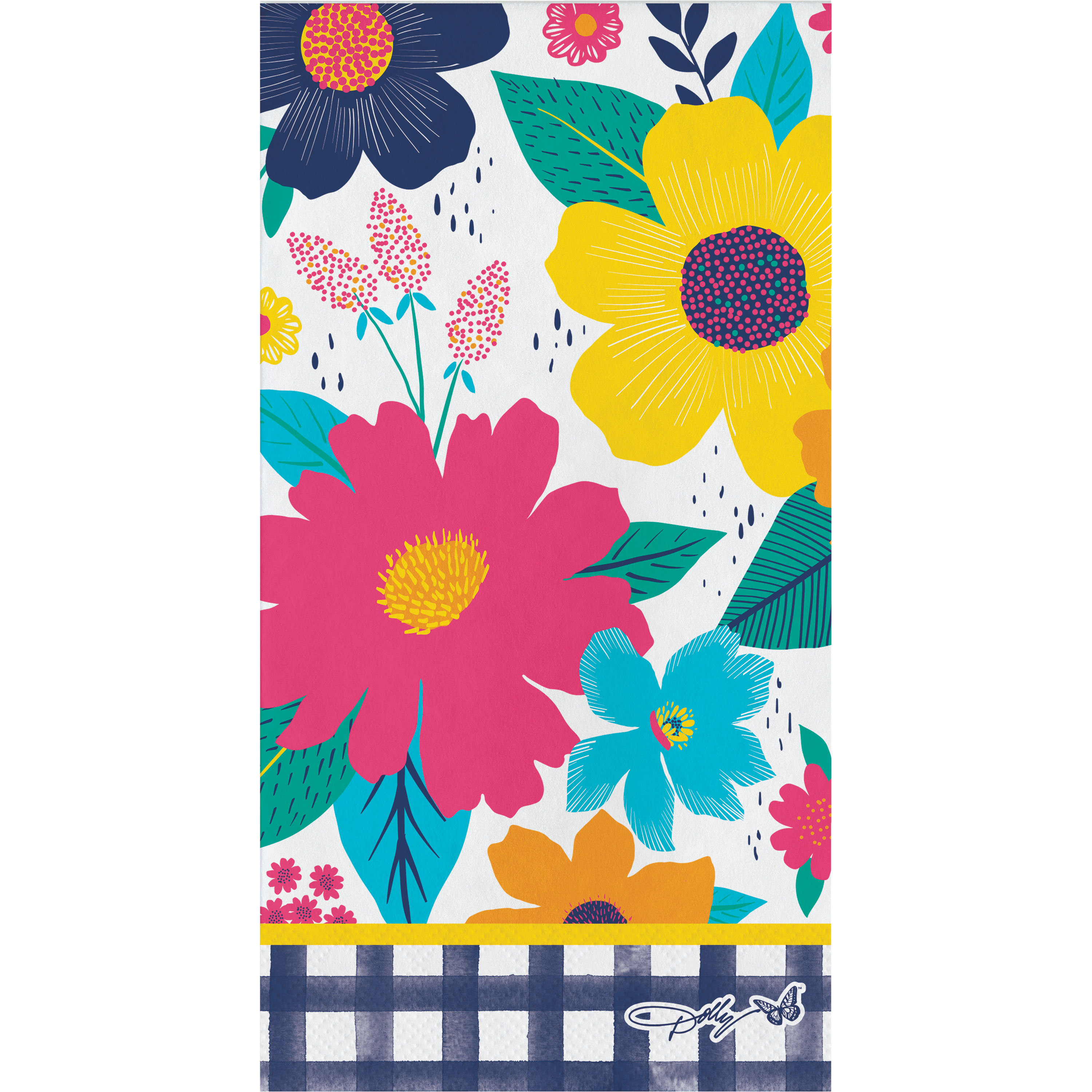 Creative Converting Dolly Parton Blossoming Beauty Guest Towels, 48 Ct