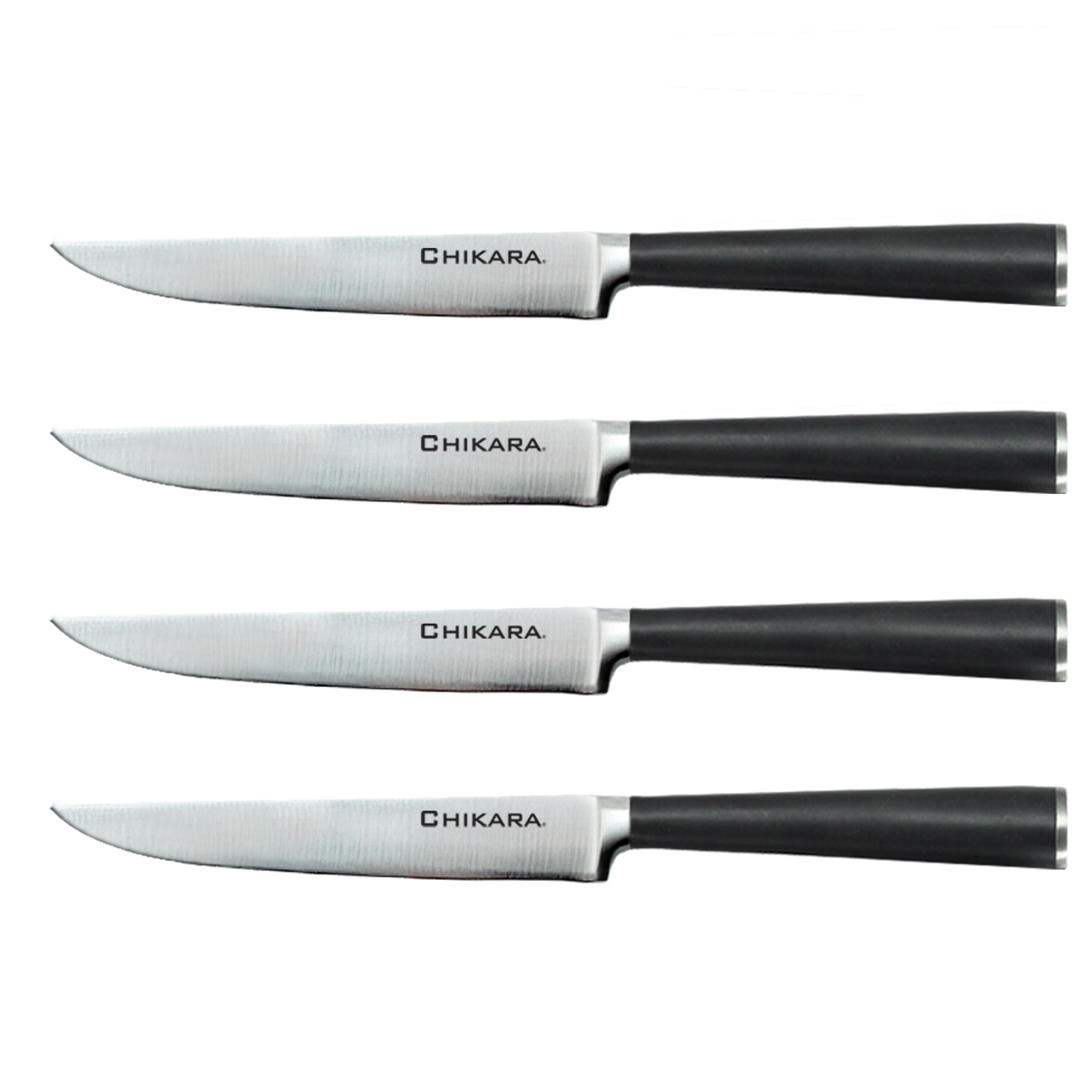 Ginsu Chikara Series 4 Carbon Stainless Steel Steak Knife Set & Reviews Wayfair