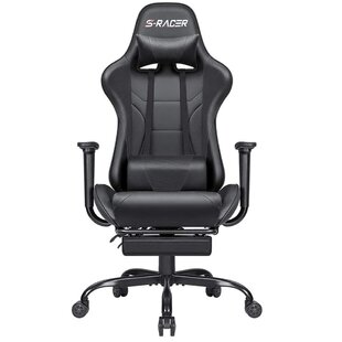 Black and Grey Classic Video Game Chair Standard 