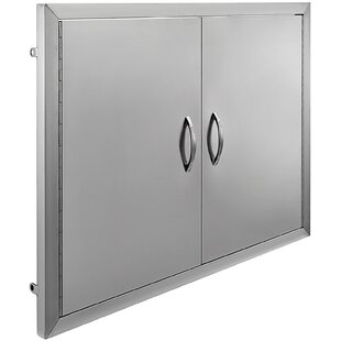 NEW 31" OUTDOOR KITCHEN BBQ ISLAND STAINLESS STEEL DOUBLE ACCESS DOOR USA 