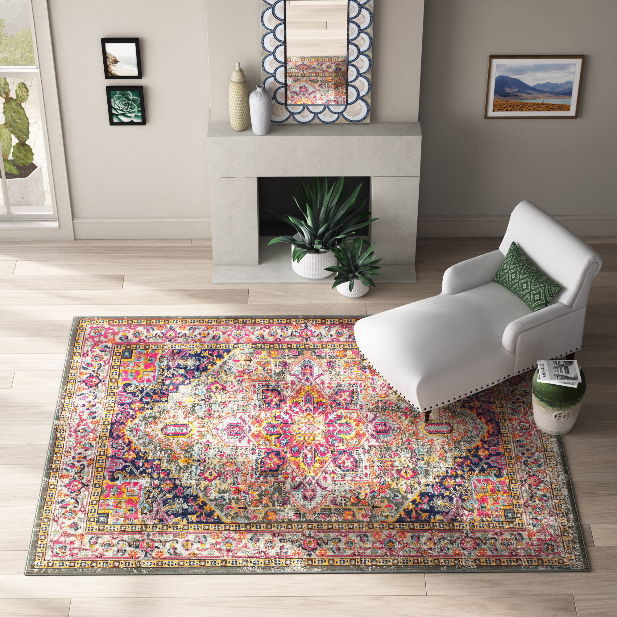 Mistana™ Ashburn Oriental Gray Area Rug & Reviews Wayfair