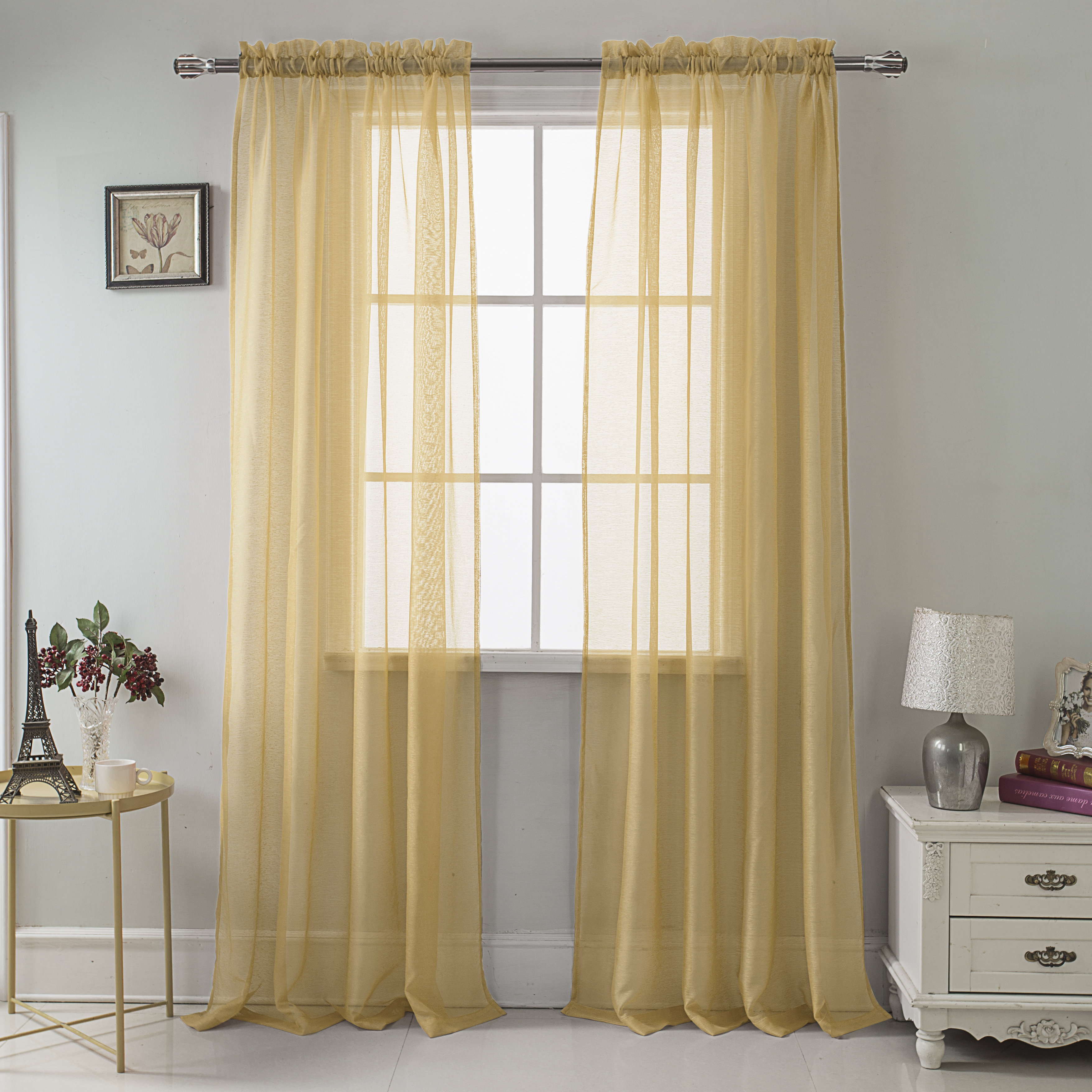 Harriet Bee Landose Polyester Sheer Curtain Panel & Reviews Wayfair