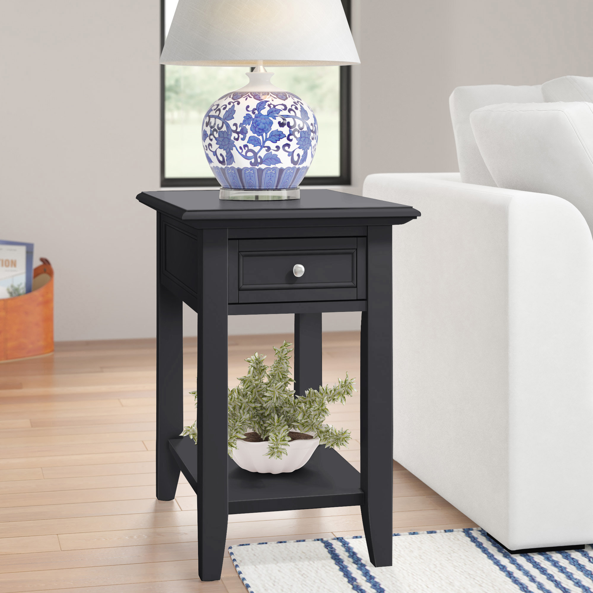 Three Posts™ Ellicott 24'' Tall End Table with Storage & Reviews Wayfair