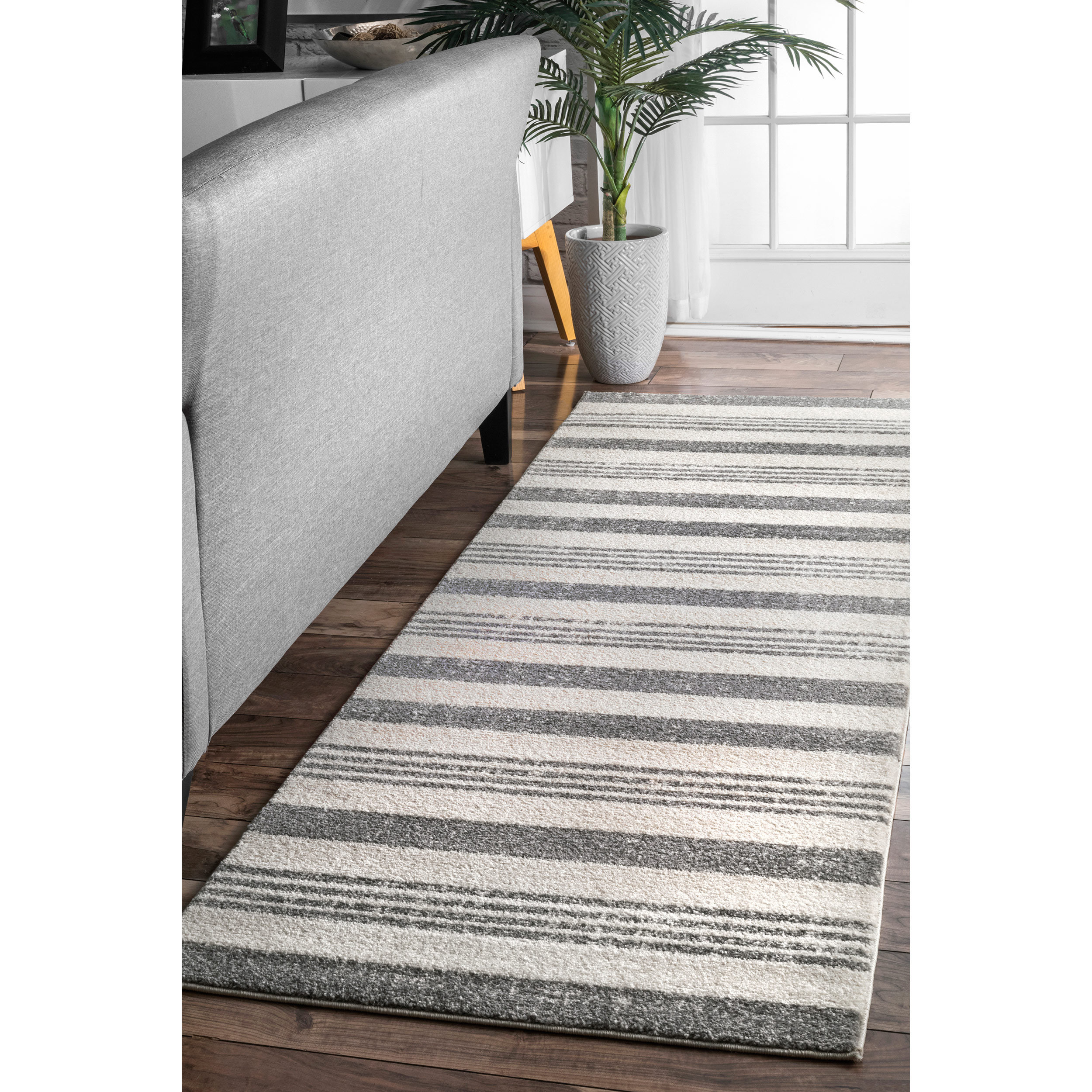 Latitude Run® Hayley Gray/Ivory Area Rug & Reviews Wayfair