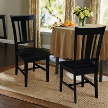 Details about   Urban Dining Chair Set Of 2 Rubber Wood And Fine Rattan Back Modern linen fabric 