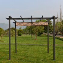 18' x 8.3' Universal Replacement Canopy Top Green Cover for Pergola Structure 