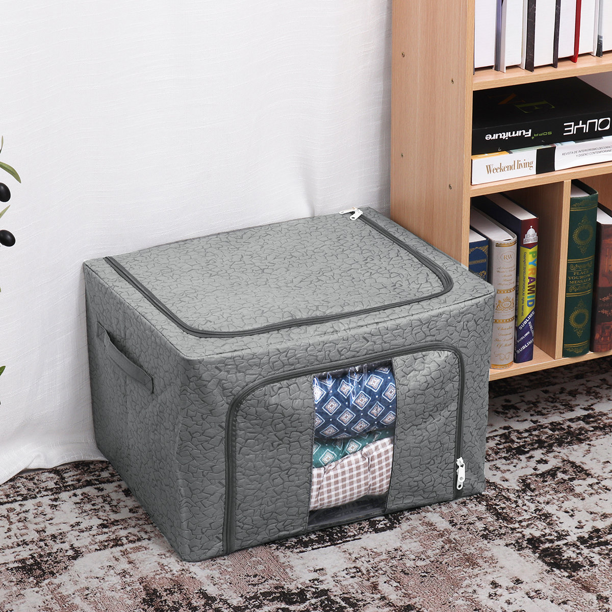 Rebrilliant Fabric Underbed Storage Wayfair
